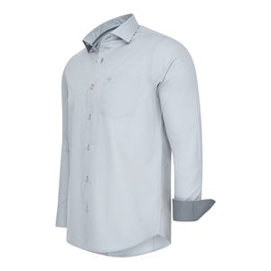 Cappuccino Italia Stretch Overhemd Milano Grau