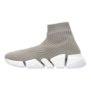 Balenciaga Speed 2.0 Sneaker für Damen in Grau mit weißer Sohle