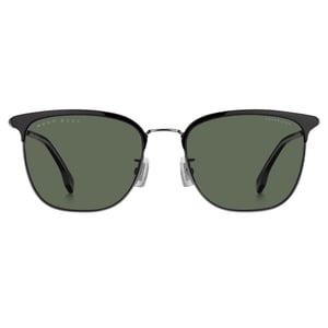Hugo Boss – Sonnenbrille mit grünem PZ-Gläser und schwarzem Rahmen in dunklem Ruthenium