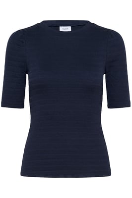 Kurzarm-Bluse LucianaSZ Gerade Passform dark blue