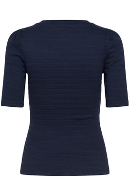 Kurzarm-Bluse LucianaSZ Gerade Passform dark blue