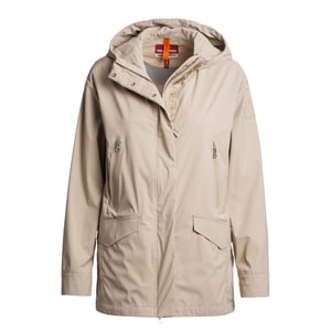 Parajumpers - Lange, Cremefarbene Kapuzenjacke