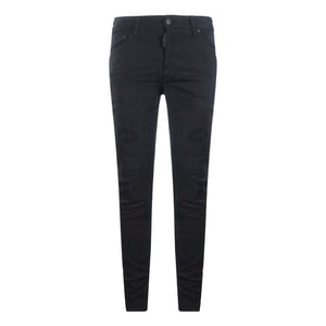 Dsquared2 - Cool Guy Jean - Schwarze, Verstärkte, Zerrissene Jeans