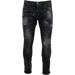 Dsquared2 - Tidy Bikerjeans - Schwarze Destroyed-jeans