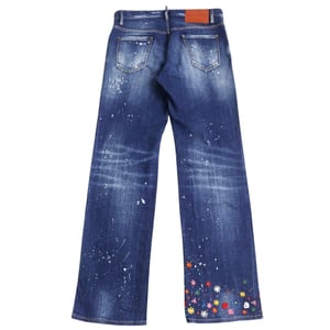 Dsquared2 - Roadie - Blaue Jeans Mit Blumenmuster