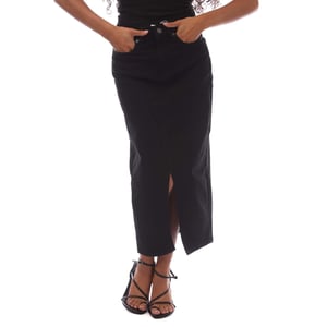 Only - "Siri" Midirock für Damen Denim (Schwarz)