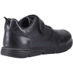 Hush Puppies Alfie Bungee Jnr Leder Jungen Schwarz Schuhe