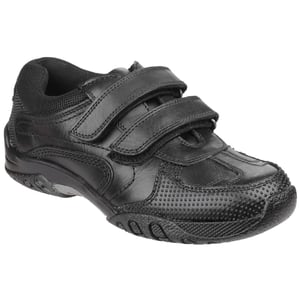 Hush Puppies Jezza Junior Leder Jungen Schwarz Mokassins