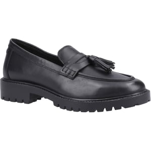 Hush Puppies Abigail Senior Leder Mädchen Schwarz Slipper