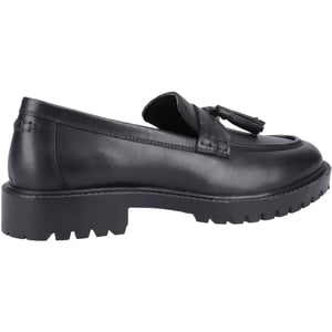 Hush Puppies Abigail Senior Leder Mädchen Schwarz Slipper