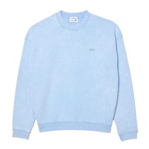Lacoste - Gewaschen Sweatshirt für Herren/Damen Unisex Fleece Lose (Hellblau)