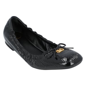Valentino Garavani VLogo Signature geraffte Slip-On-Ballerina