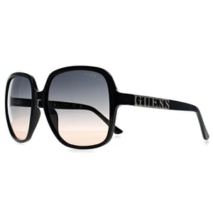 Guess GF6203 01W glÃ¤nzend schwarz blau rosa Farbverlauf Sonnenbrille