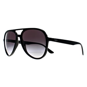 Ray-Ban RB4376 601/8G poliert schwarz grau Verlauf Sonnenbrille