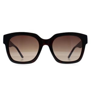 Guess GF6128 52F dunkle havannabraune Sonnenbrille mit Farbverlauf