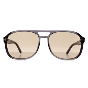 Tom Ford Rosco FT1022 20E grauer Kristall hell- bis dunkelbraune phototrope Sonnenbrille