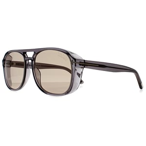 Tom Ford Rosco FT1022 20E grauer Kristall hell- bis dunkelbraune phototrope Sonnenbrille