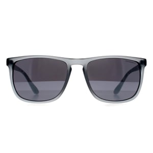 Superdry Shockwave 113 matte kristallgraue Sonnenbrille dunkelgrau fade kristallgrau