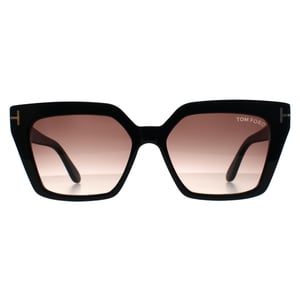 Tom Ford Winona FT1030 01Z schwarz lila braun glÃ¤nzend Sonnenbrille mit Farbverlauf