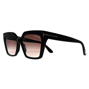 Tom Ford Winona FT1030 01Z schwarz lila braun glÃ¤nzend Sonnenbrille mit Farbverlauf