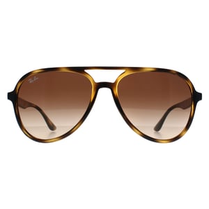 Ray-Ban RB4376 710 poliert havanna braun Verlauf Sonnenbrille