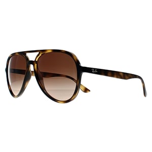 Ray-Ban RB4376 710 poliert havanna braun Verlauf Sonnenbrille
