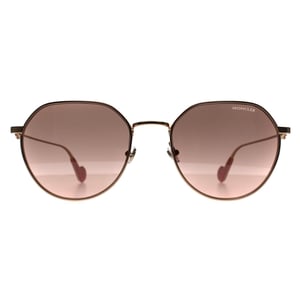 Moncler ML0156-K 28U glänzend rose gold rosa braun Sonnenbrille