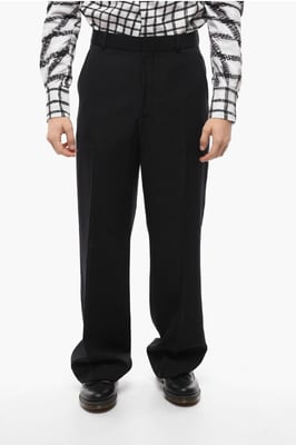 Baggy Relaxed Fit Hose in Schwarz