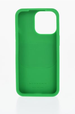 Geflochtene iPhone 13 Pro-Hülle mit Airpods-Halter in Grün