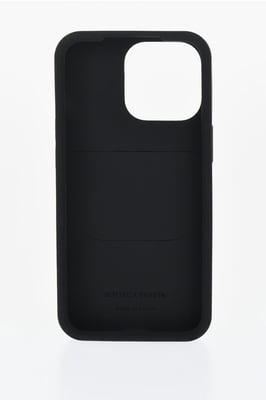 Geflochtene iPhone 13 Pro-Hülle mit Airpods-Halter in Schwarz