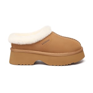 EVER AU Australien Frauen Savanna Knöchel Chunky Plattform Schafsfell Stiefel