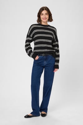 Strickpullover CUbernie Classic fit black offwhite
