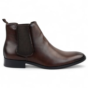 Braune Chelsea-Slipper-Office-Stiefeletten für Herren