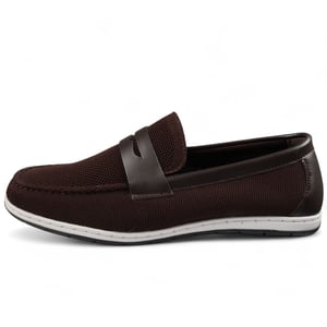 Atmungsaktive Slipper für Herren in Braun