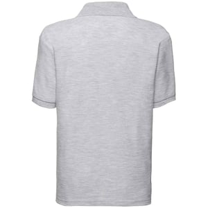 Fruit of the Loom Kinder Poly/Baumwolle Pique Polo Shirt (Grau meliert)