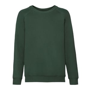 Fruit of the Loom - "Classic" Sweatshirt für Kinder Raglanärmel (Flaschengrün)