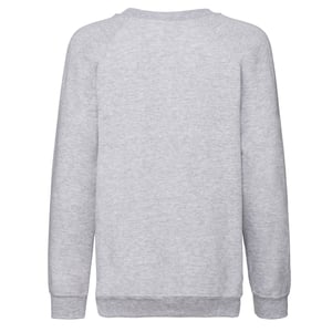 Fruit of the Loom - "Classic" Sweatshirt für Kinder Raglanärmel (Grau meliert)