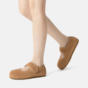 EVER AU Australien Damen Teal Verstellbare Riemen Schaffell Hausschuhe