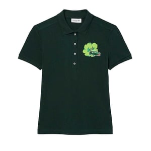 Lacoste - "L.12.D" Poloshirt für Damen, Stretch, Piqué, Schmal (Grün)