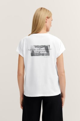 Bugatti Damen T-Shirt aus Bio-Baumwolle