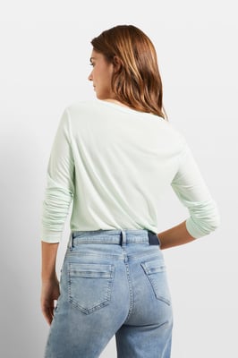 Bugatti Damen Langarmshirt mit Rundhals