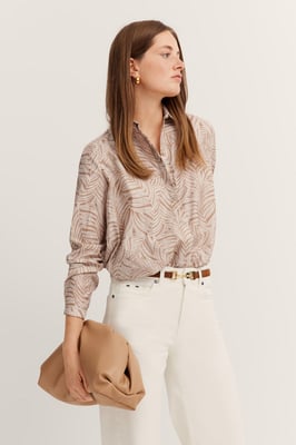 Bugatti Damen Hemdbluse aus Baumwolle