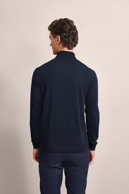 Bugatti Herren Rollkragenpullover aus 100 % Merinowolle