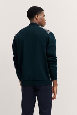 Bugatti Herren Sweatjacke mit Collegekragen