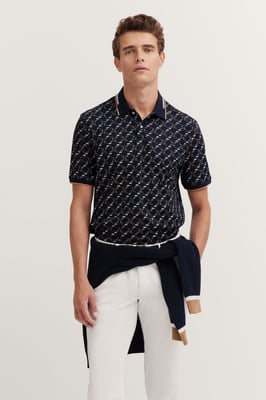Bugatti Herren Polohemd mit Stretchfunktion