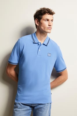 Bugatti Herren Polohemd mit Kontraststreifen