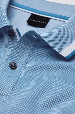 Bugatti Herren Polohemd mit Kontraststreifen