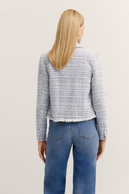 Bugatti Damen Bouclé Jacke mit Knopfleiste