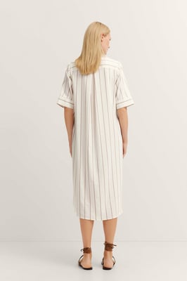 Bugatti Damen Hemdblusenkleid aus Leinen-Mix