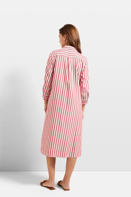 Bugatti Damen Hemdblusenkleid mit Seitennahttaschen